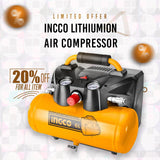 Ingco Lithium-Ion air compressor CACLI2003