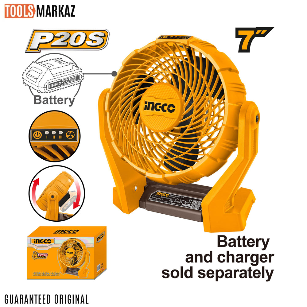 Ingco Cordless Fan CFALI2007