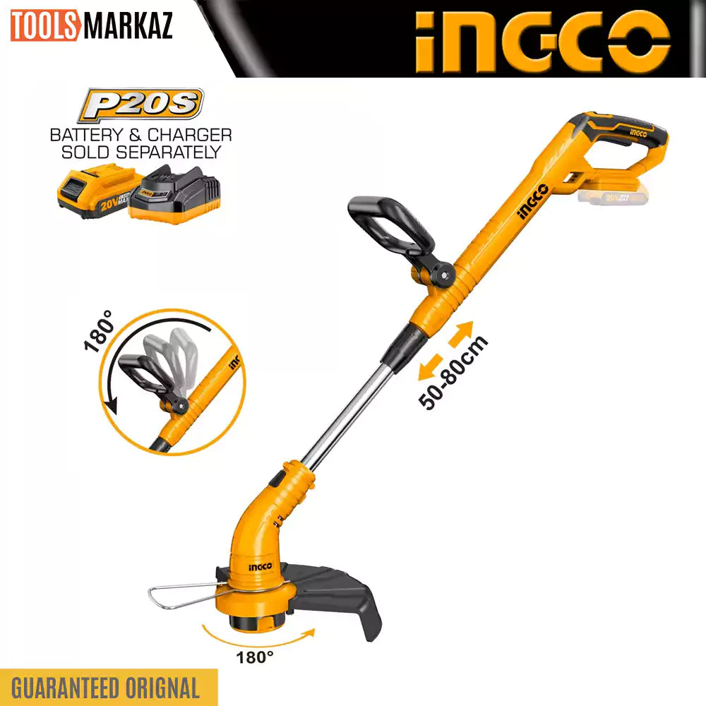 Ingco Lithium String Trimmer And Brush Cutter CSTLI20018