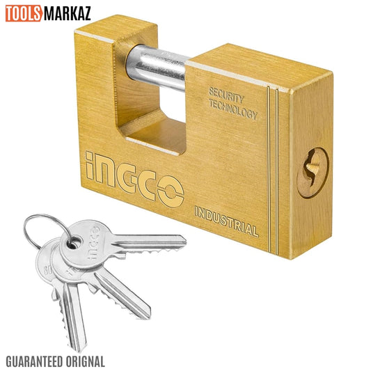 Ingco Heavy Duty Brass Block Padlock DBBPL0802