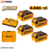 Ingco P20S Lithium-Ion battery and charger kit FBCLI20244