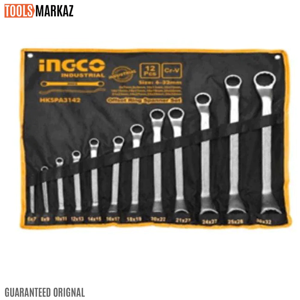 Ingco Offset Ring Spanner Set HKSPA3142