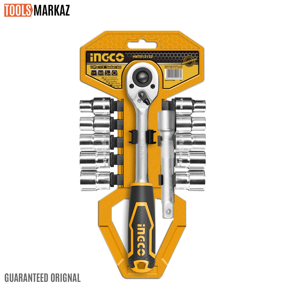 Ingco 12Pcs 1/2" socket set HKTS12122