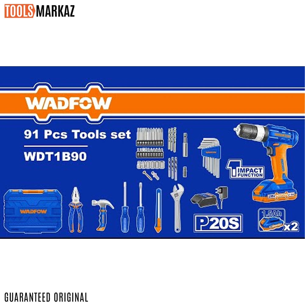 Wadfow 91 Pcs Tools Set WDT1B90