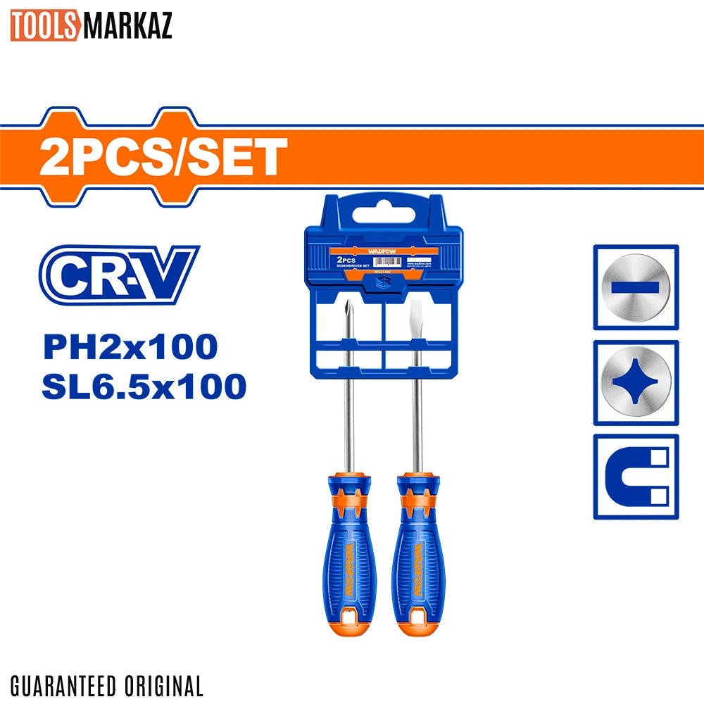 Wadfow 2 Pcs Screwdriver Set WSS1302