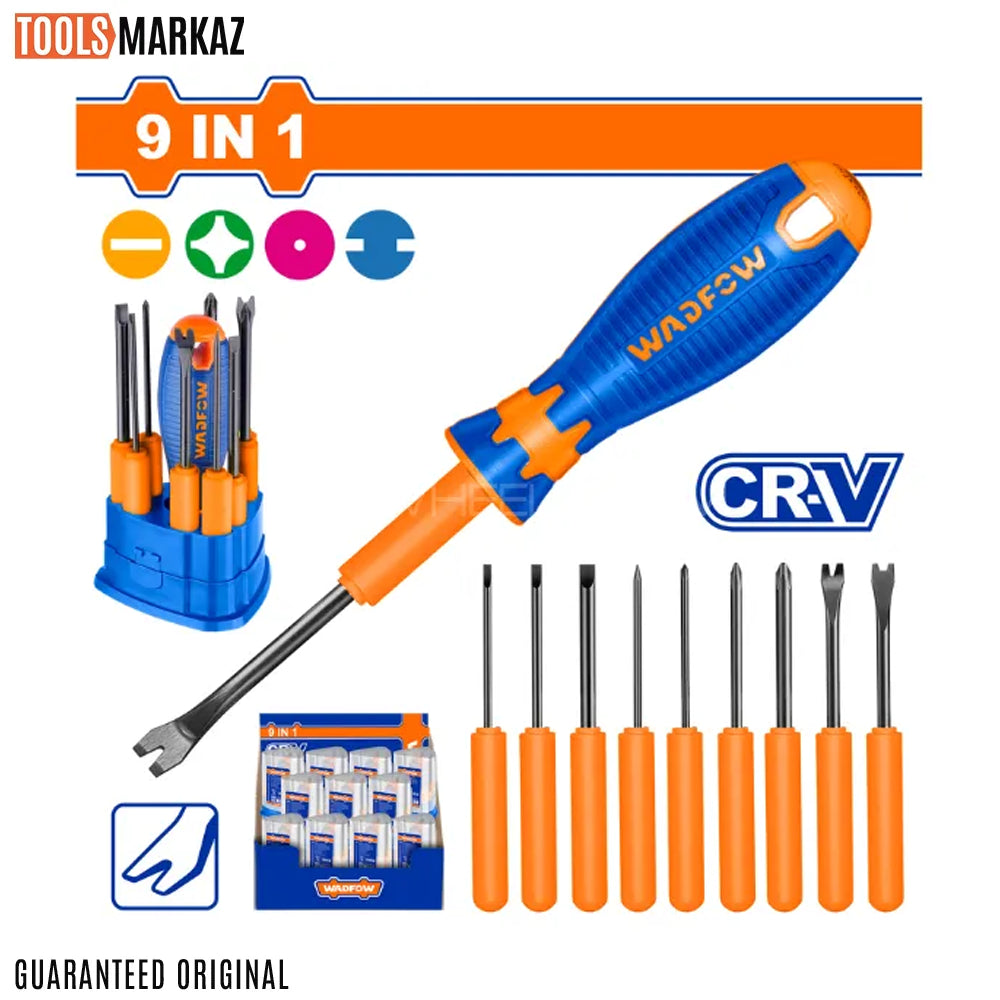 Wadfow 10 Pcs Interchangeable Screwdriver Set WSS1B10