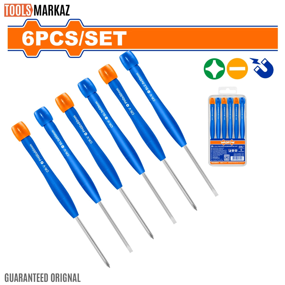 Wadfow 6Pcs Precision Screwdriver Set WSS2B06