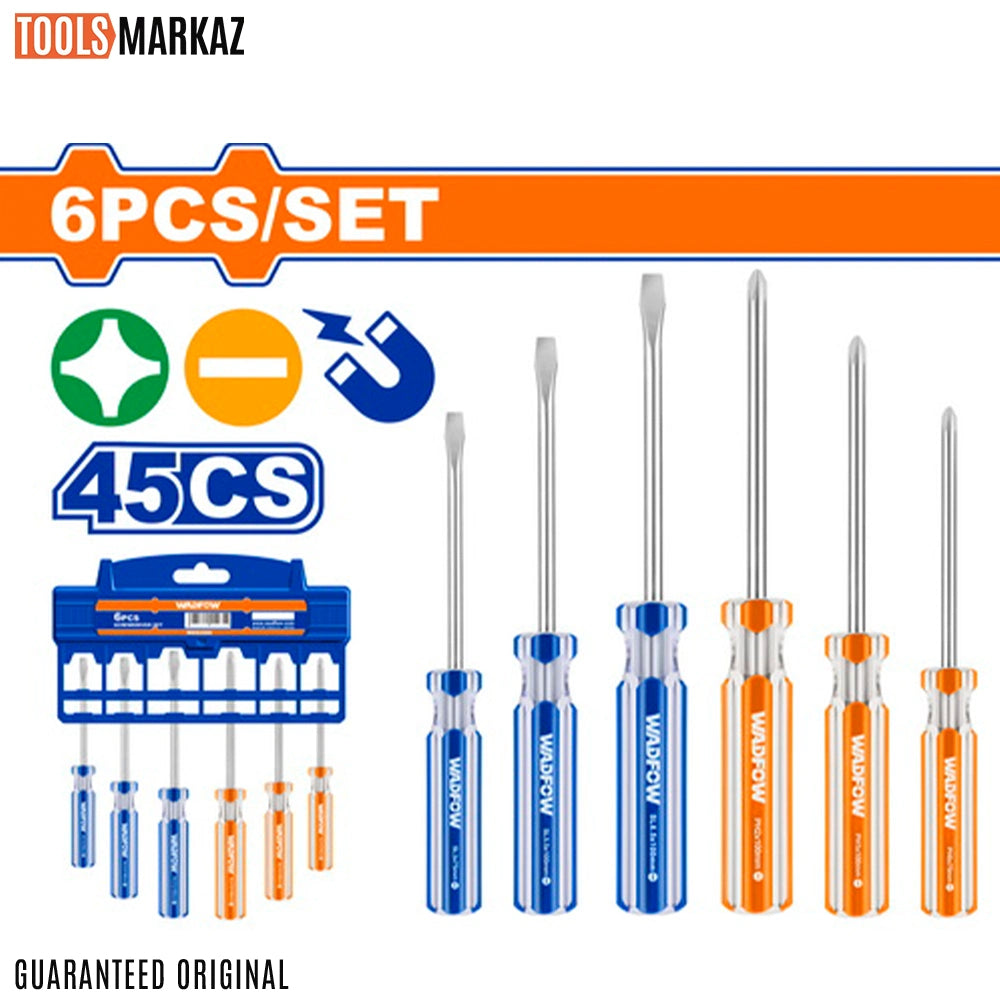 Wadfow 6 Pcs Screwdriver Set WSS3206