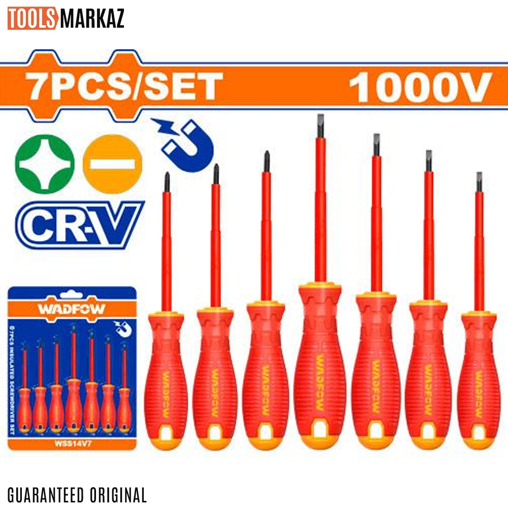 Wadfow 7 Pcs Insulated Screwdriver Set WSS7407