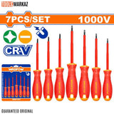 Wadfow 7 Pcs Insulated Screwdriver Set WSS7407